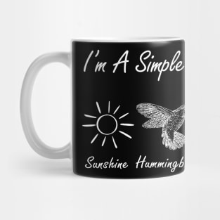 I'm A Simple Woman Hummingbirds Dogs Mug